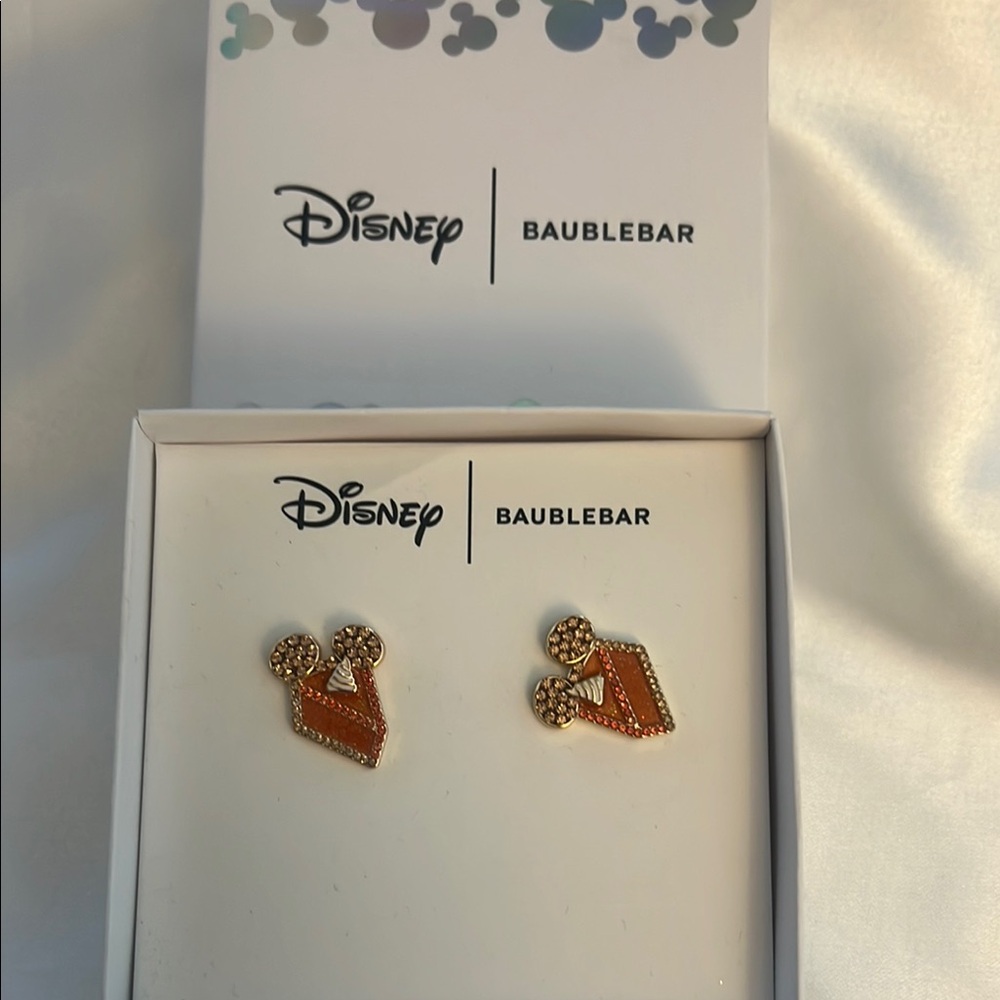 BaubleBar Disney Mickey Pumpkin Pie Earrings